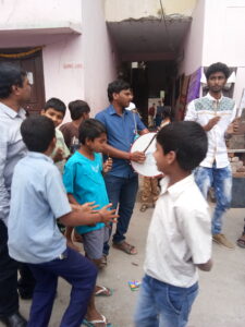 AMBEDKAR COLLEGE - EDUCATION AWARENESS PROGRAMME & STREET PLAY AT BASTHI 07-02-2018 (17)