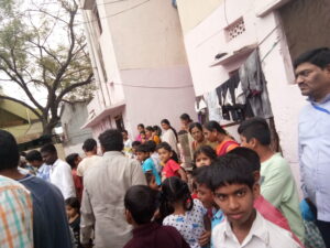 AMBEDKAR COLLEGE - EDUCATION AWARENESS PROGRAMME & STREET PLAY AT BASTHI 07-02-2018 (19)