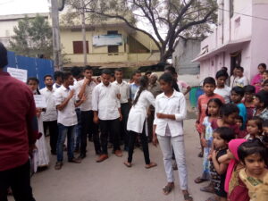 AMBEDKAR COLLEGE - EDUCATION AWARENESS PROGRAMME & STREET PLAY AT BASTHI 07-02-2018 (22)