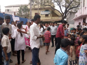 AMBEDKAR COLLEGE - EDUCATION AWARENESS PROGRAMME & STREET PLAY AT BASTHI 07-02-2018 (32)