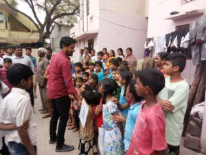 AMBEDKAR COLLEGE - EDUCATION AWARENESS PROGRAMME & STREET PLAY AT BASTHI 07-02-2018 (33)